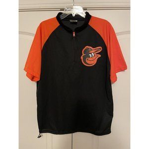 Baltimore Orioles 1/4 Zip Pullover Batting Practice Jersey Top Men's Medium